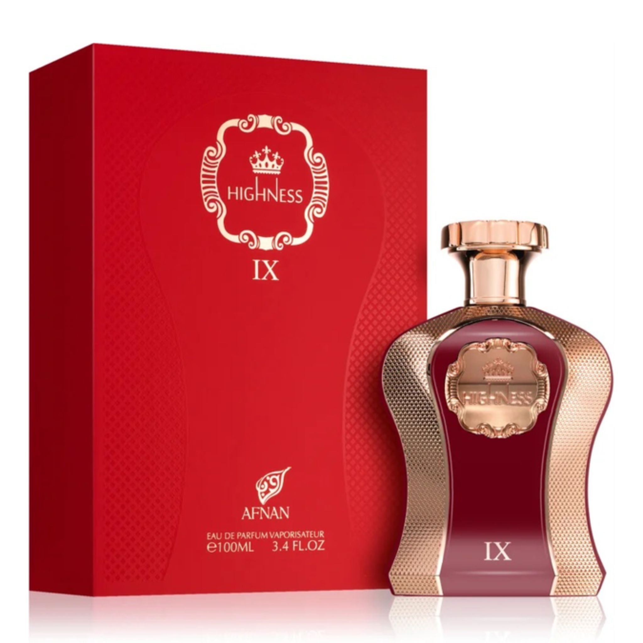 Perfume AFNAN HIGHNESS IX MAROON 3.4 EDP WOMEN