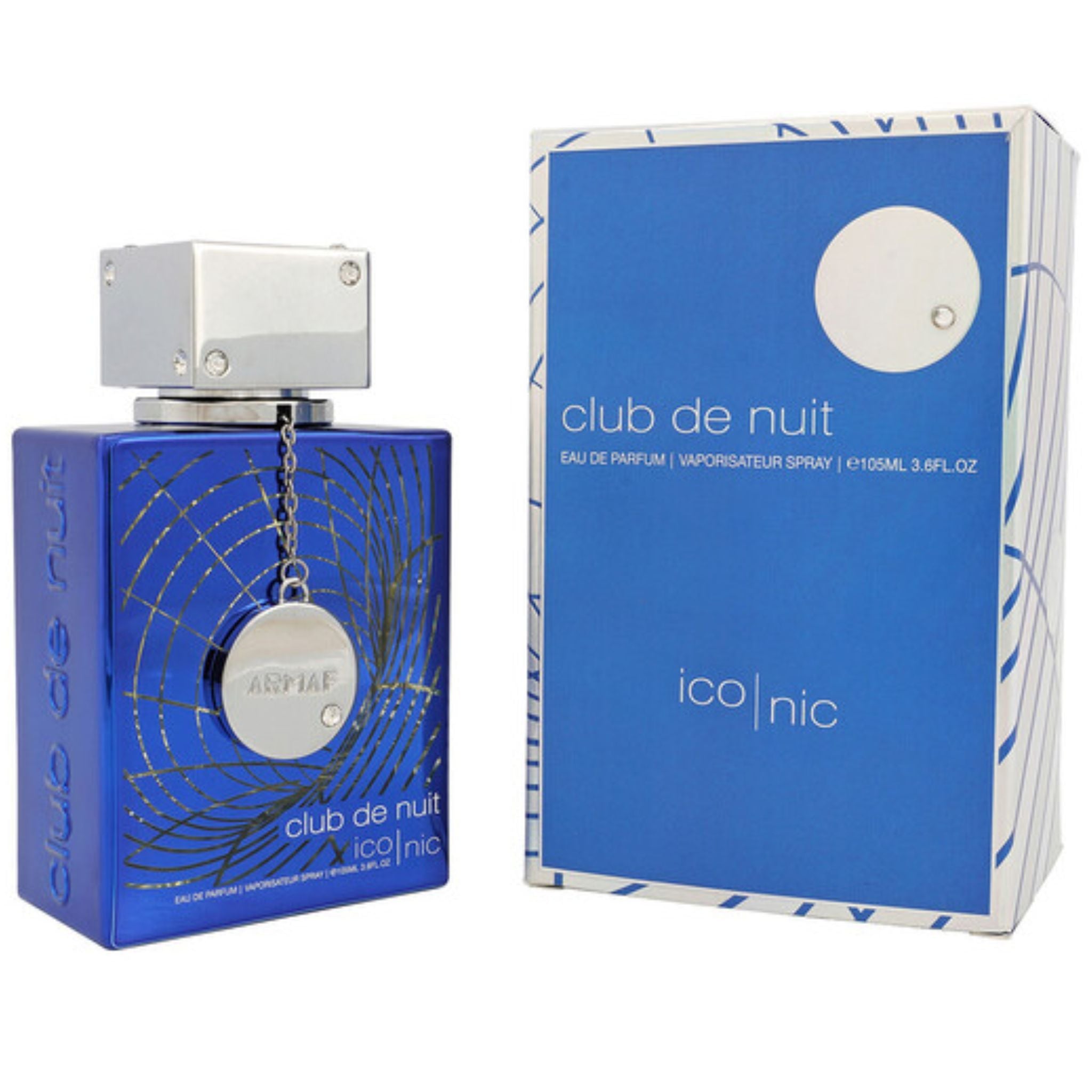 Perfume Club De Nuit Blue Iconic Eau de Parfum 105ml/3.6 fl.oz for Men 